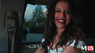 Real POV adventure: Horny rideshare girl