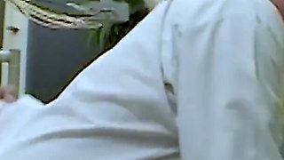 Shaved pussy fucked by gynecologist