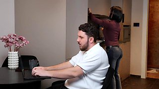 Sexy busty blonde milf secretary screwed hard by the boss