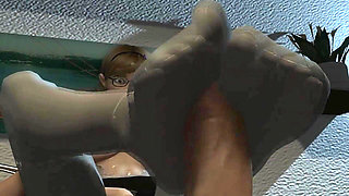 Soriya Nylon Footjob Session