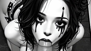 Hentai anime - Big ass girl likes to suck cock