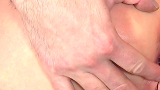 Fingering Shaved Pussy of Horny Granny