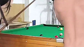Playing Naked Pool with My Boyfriend and My Father-in-law
