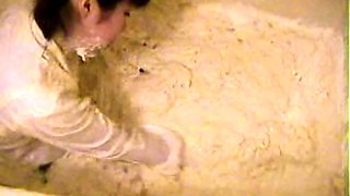 Amateur Asian teen sucks this big hard cock