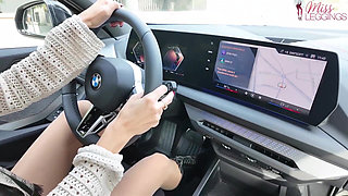 Stepaunt Finds Herself Excited Noticing That Her Stepnephew Is More Interested Her Thighs Than in the New Car