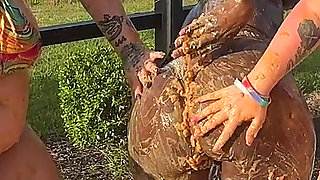 Messy Bean Play Four Hot Girls Squish Beans All Over Their Curves and Dare You to Lick Them Clean