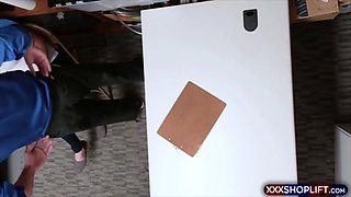 Cutie shoplifter chick caught and punish fucked