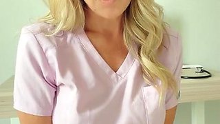 Naughty Nurse Makes House Calls With Pussy Rubbing Fire