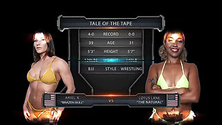 Ariel X Vs Lotus Lain Female Wrestling