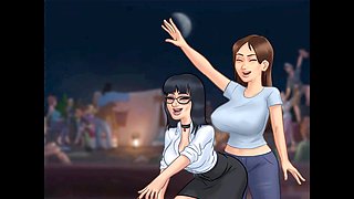 Cartoon parody, summertime saga, adults sex
