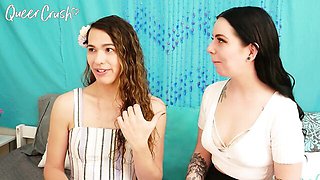 Fine-looking Lily Thot and Sadie at amateur movie