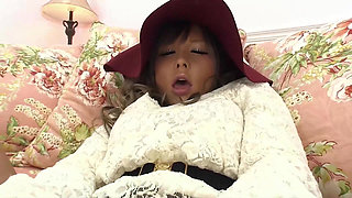 Asian Teen Plays with Vibrator and Gets It Doggystyle From Guy