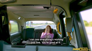 Redhead Taxi Passion with Eva Ray in Calming Heat