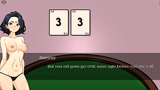 Naked asshole with good body in casino