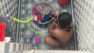 Hot bengali girl bathing