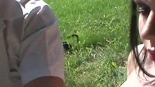 Humiliated hand in pussy threesome