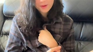 Awesome Teen With Big Boobs Dildo Masturbation