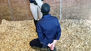 Sadistic Stables Sack Smashing Extreme Ballbusting and Cropping Punishment