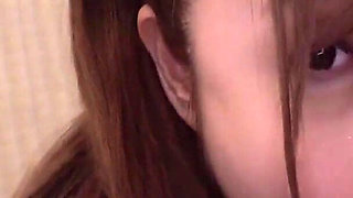 A Shaved Idol Who Can't Forget Her Camera's Gaze in a Flood of Sensitive and Intense Homemade Sex