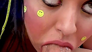 Hot latita Leda Lotharia POV deepthroat blowjob and cum swallow