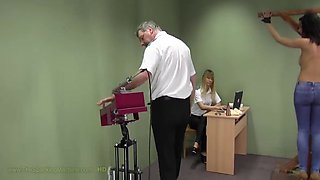 Renata2 Spanking Machine - Bare Back Whipping