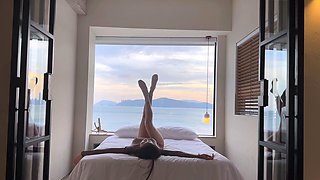 Brunette babe chelsea french solo masturbation