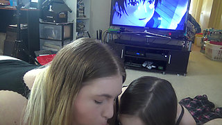 POV Double Blowjob And Hentai