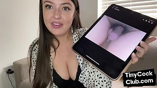 Amateur SPH femme teasing microdick