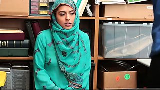 Wife fucked in office and petite girl strip Hijab-Wearing