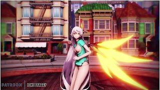 [mmd R-18] Honkai Impact - God Kiana Lamb [4k Uncensored Hentai]