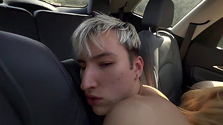 Stepdad Fucks Cute Twink and Stepdaughter and Cums