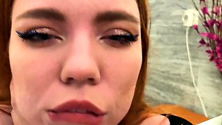 CHEATED in TOILET of the CLUB! HUSBAND noticed sperm on her