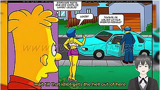 The Simpsons: Bart Fucks His Best Friend Milhouses Mother [eng Sub] With Sexo Duro, Car Toon And Tetas Grandes