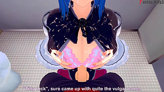 Xenovia and Issei fucks in the bathrooms, Rias finds out - DXD NTR Madness Series