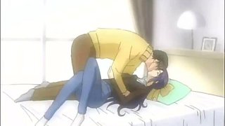 Cum covered japanese anime slut in fuck session gets banged