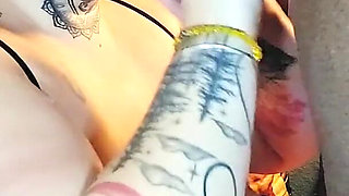 Redhead Aubrey Bigbabe304 Slobbers on a Big Fat Black Cock