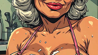 3D Cum on Breasts Art