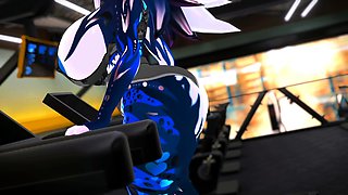 Lewd Furry MILF Expands Ass and Tits at the Gym - Fansly