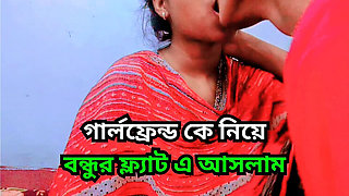 Virgin Girlfriend First Time Hardcore Fuck at Friend's House - Desi Teen with Big Tits