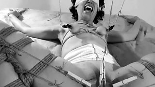 Powerful orgasms for MILF slave in extreme BDSM session