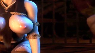 3d Bbw Asian Milf Got Her Pussy Fucked So Hard By Huge Monster Dick