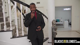 Sexy Waitress HAZEL MOORE Gangbanged at Dinner Party - BlacksOnBlondes