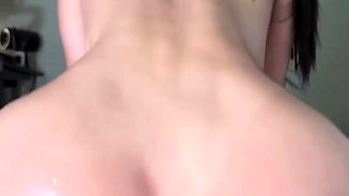 Seo Ahn Hot Korean GF Oils Up And Rides Hairy Cock Onlyfans
