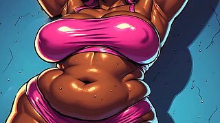 BBW Thick Black Women 3D