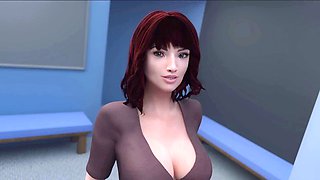 Hentai gameplay featuring Loveskysan69real in sexy underwear with dragon dildo action