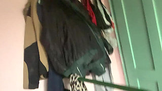 Big natural tits under gothic shirt