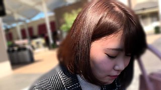 Car masturbation with Japanese teen