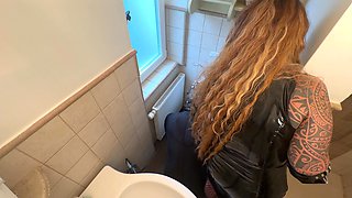 Golden Shower on Toilet Slave POV (208)