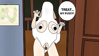 Treat my pussy - Halloween henati animation by meltpuff