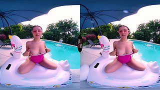 Slutty Rihanna Black masturbates near pool — VirtualTaboo